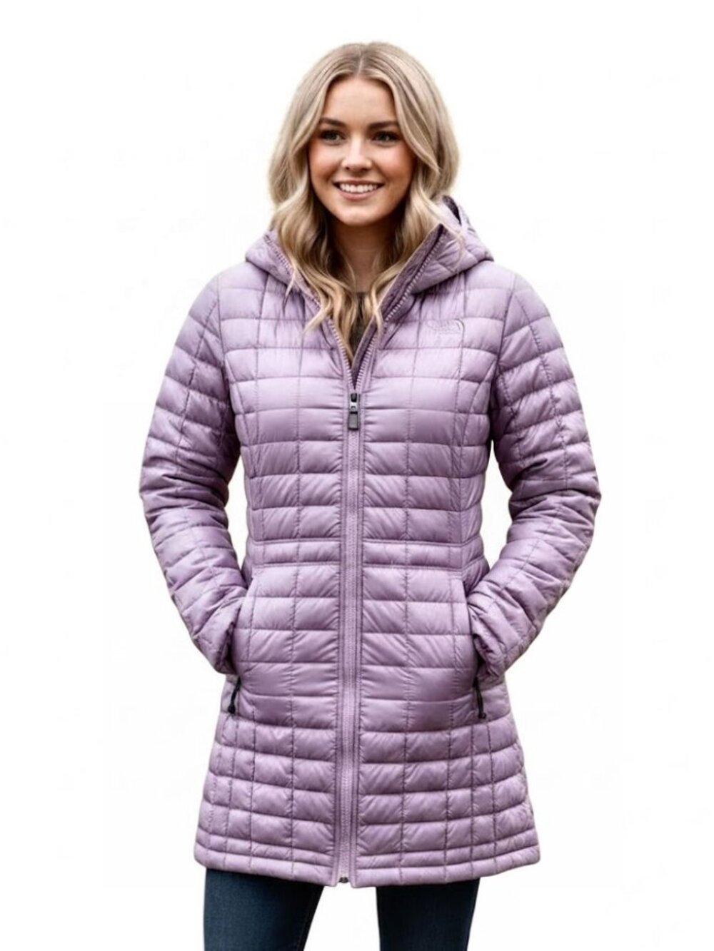 The North Face ThermoBall Eco Full Length Parka, Mauve, Women's Size XS NWOT